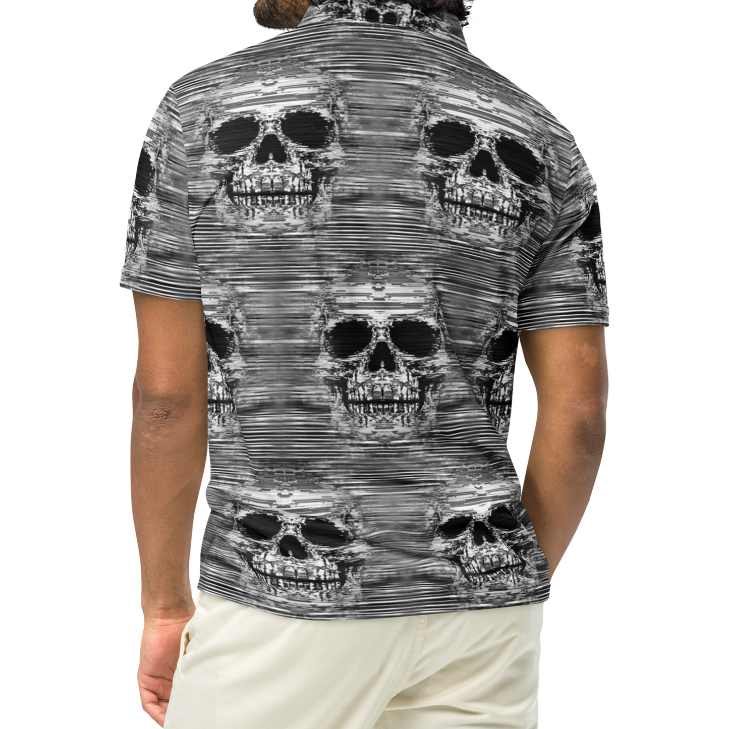 Sweet As Hell Designs' Grey Skull Polo - Sweet As Hell Designs