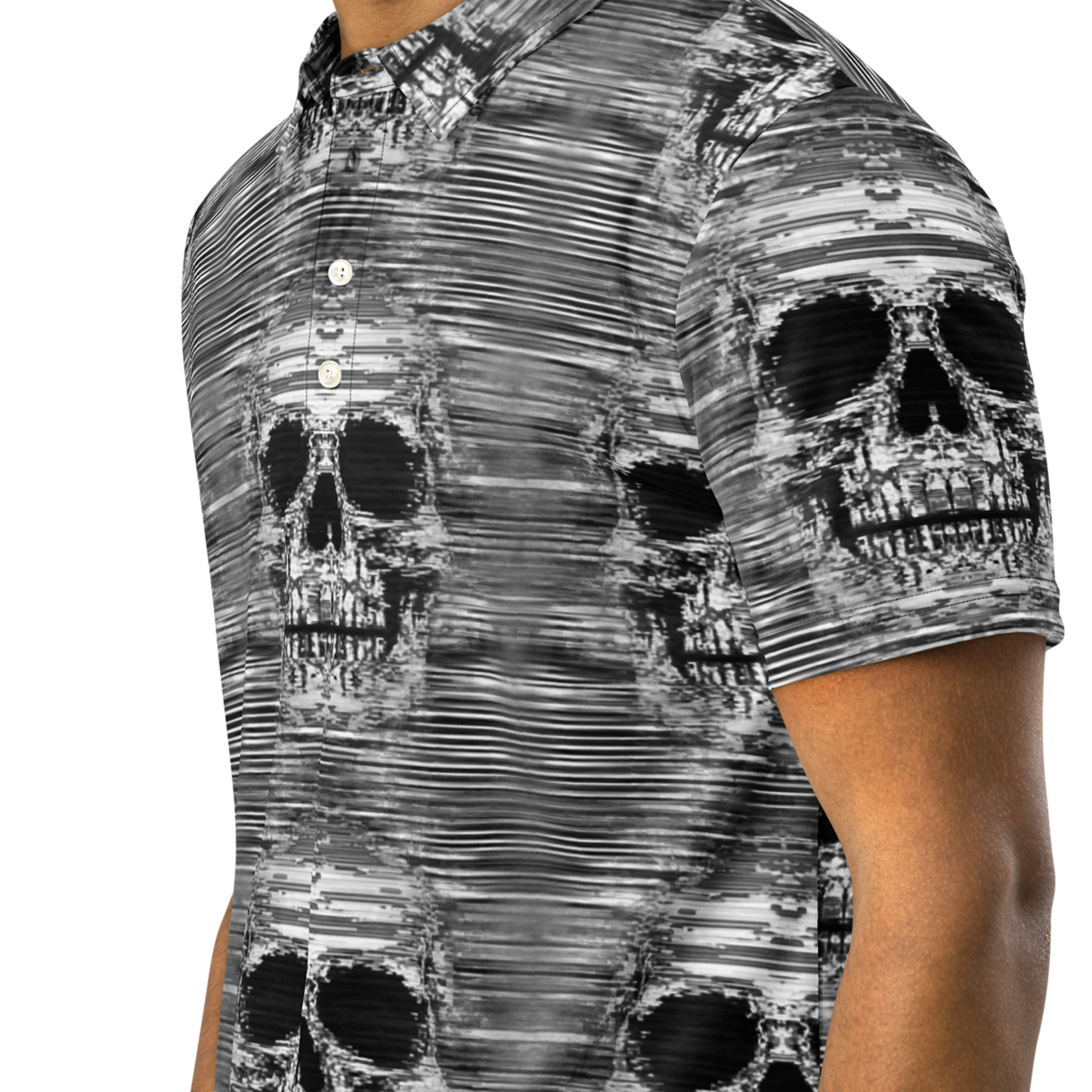 Sweet As Hell Designs' Grey Skull Polo - Sweet As Hell Designs