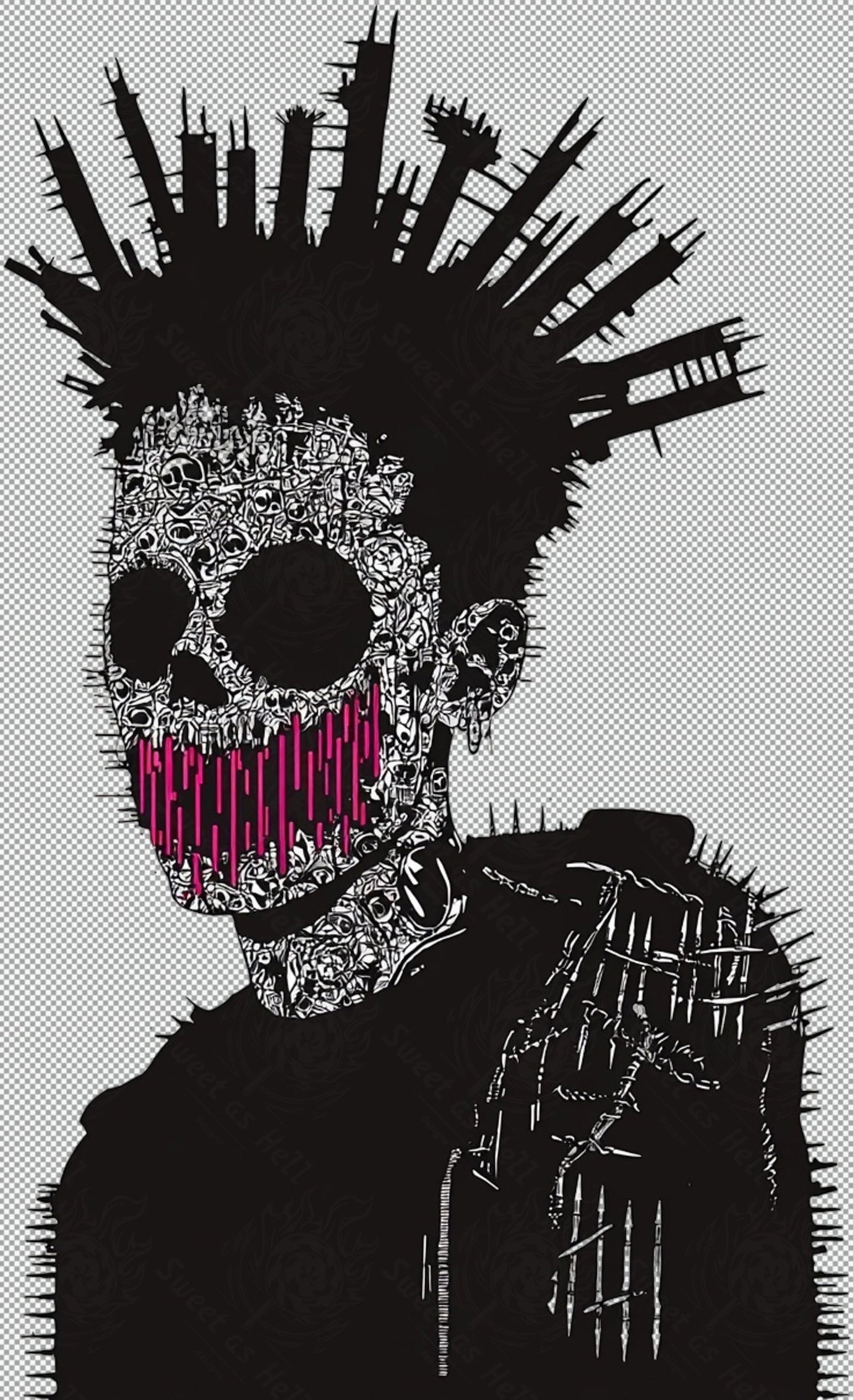 Sweet As Hell Designs' Ruffian Series v0054 With Transparent Background SN3018 - Sweet As Hell Designs