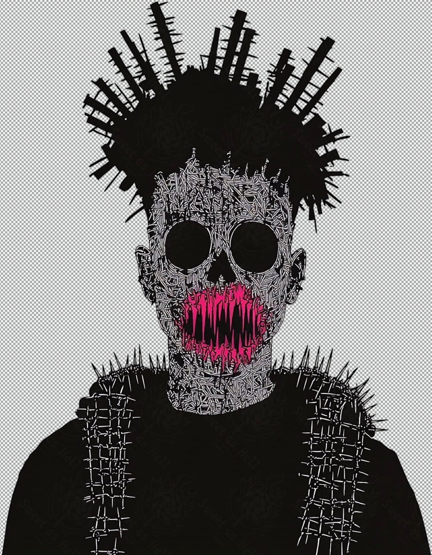 Sweet As Hell Designs' Ruffian Series v0062 With Transparent Background SN3026 - Sweet As Hell Designs