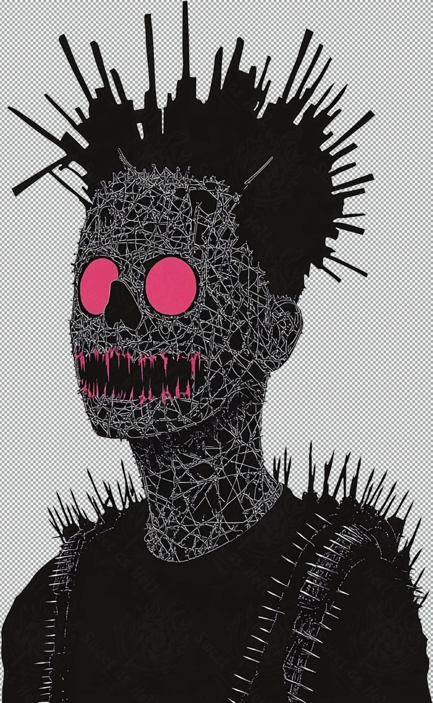 Sweet As Hell Designs' Ruffian Series v0075 With Transparent Background SN3038 - Sweet As Hell Designs
