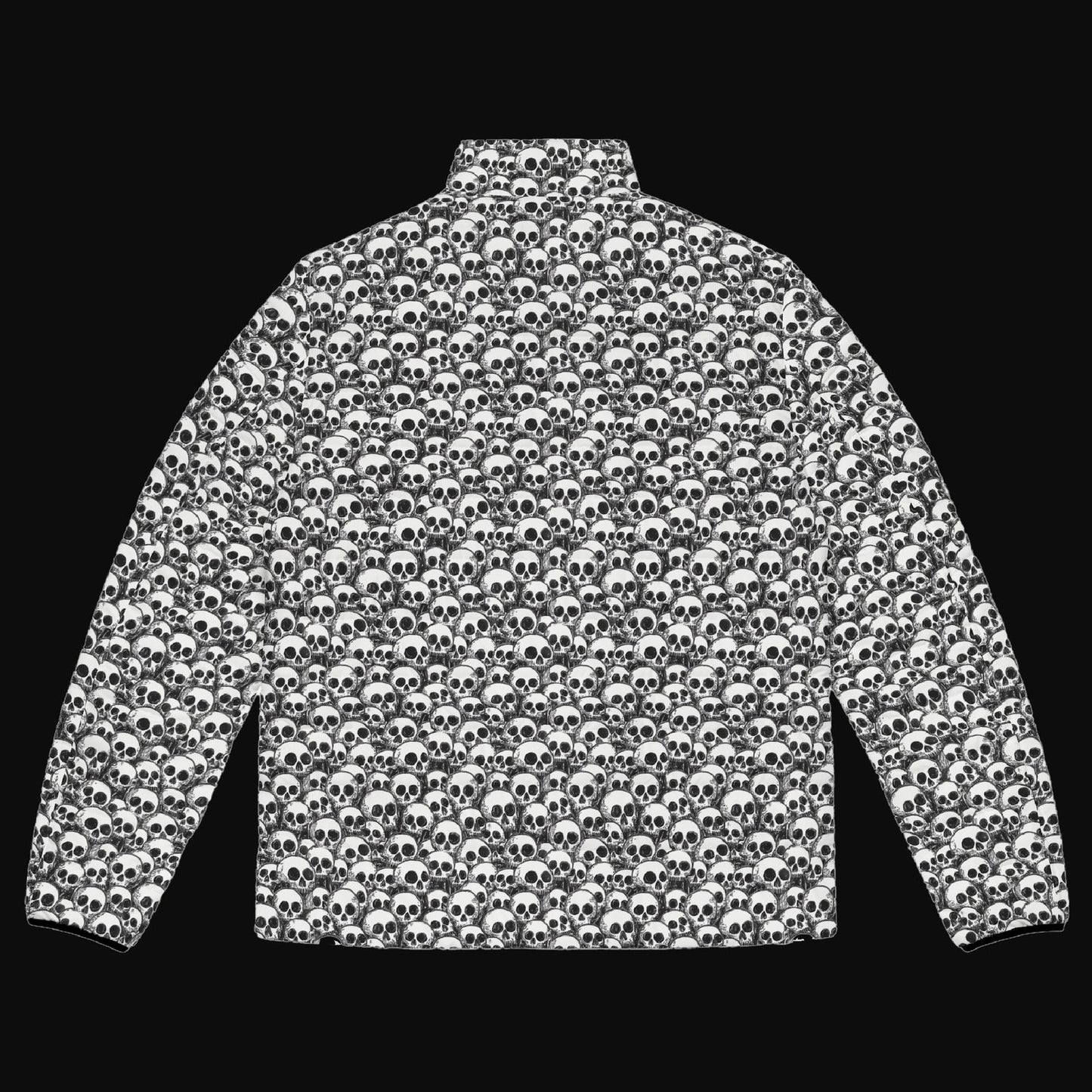Sweet As Hell Designs' Seamless Skull Pattern Bubble Goose Jacket - Sweet As Hell Designs