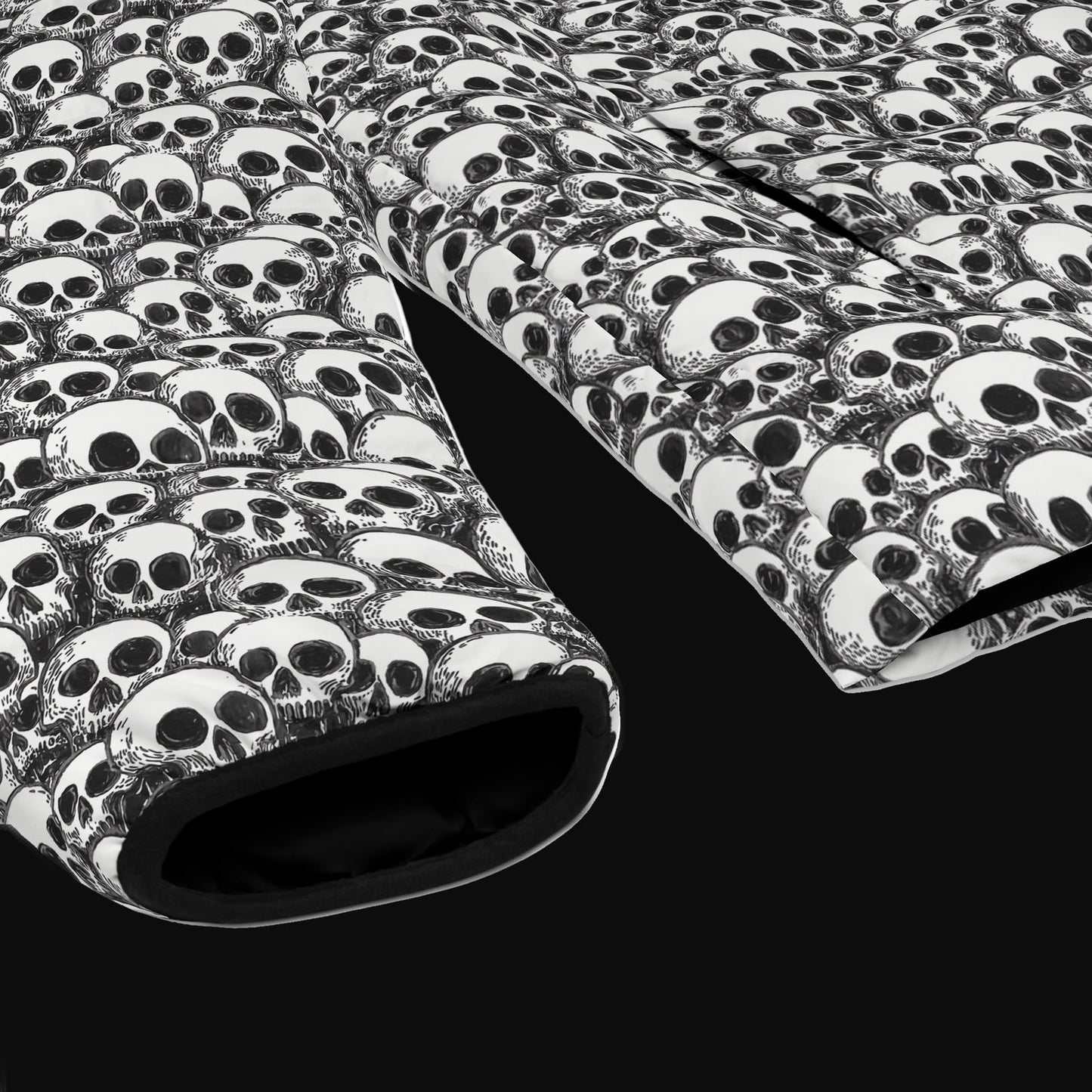 Sweet As Hell Designs' Seamless Skull Pattern Bubble Goose Jacket - Sweet As Hell Designs