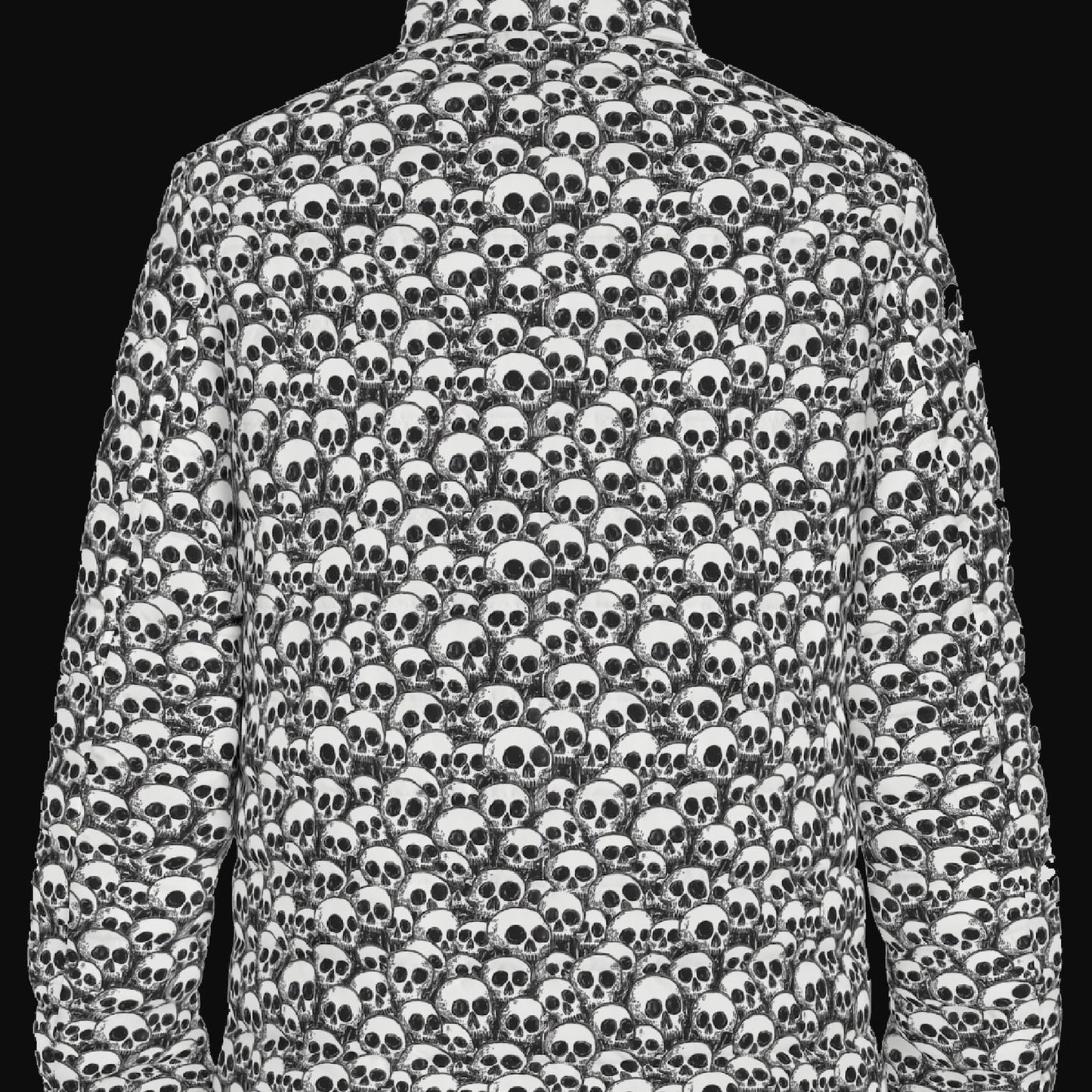 Sweet As Hell Designs' Seamless Skull Pattern Bubble Goose Jacket - Sweet As Hell Designs