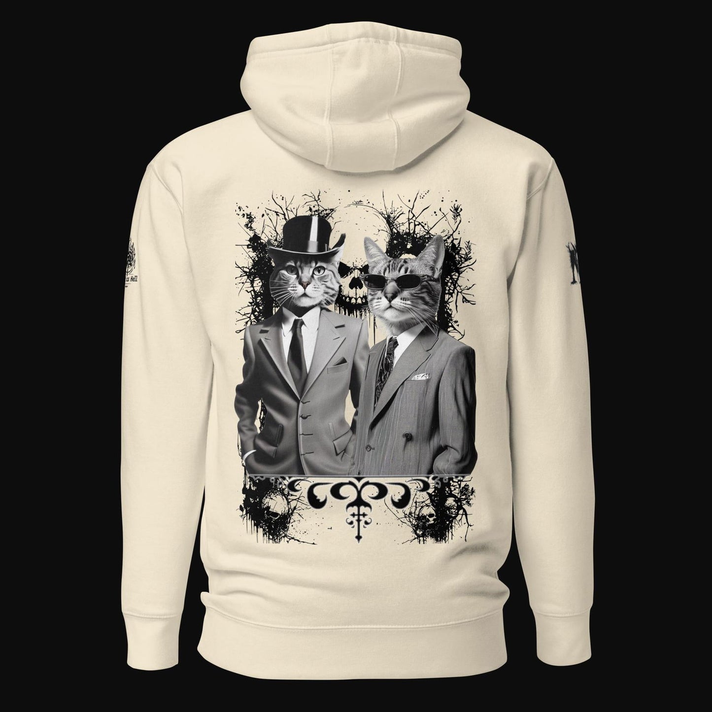 These Cats Are Dangerous Cotton Hoodie - Sweet As Hell Designs