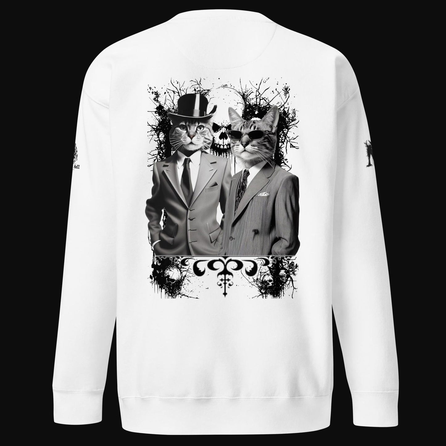 These Cats Are Dangerous Cotton Sweatshirt - Sweet As Hell Designs