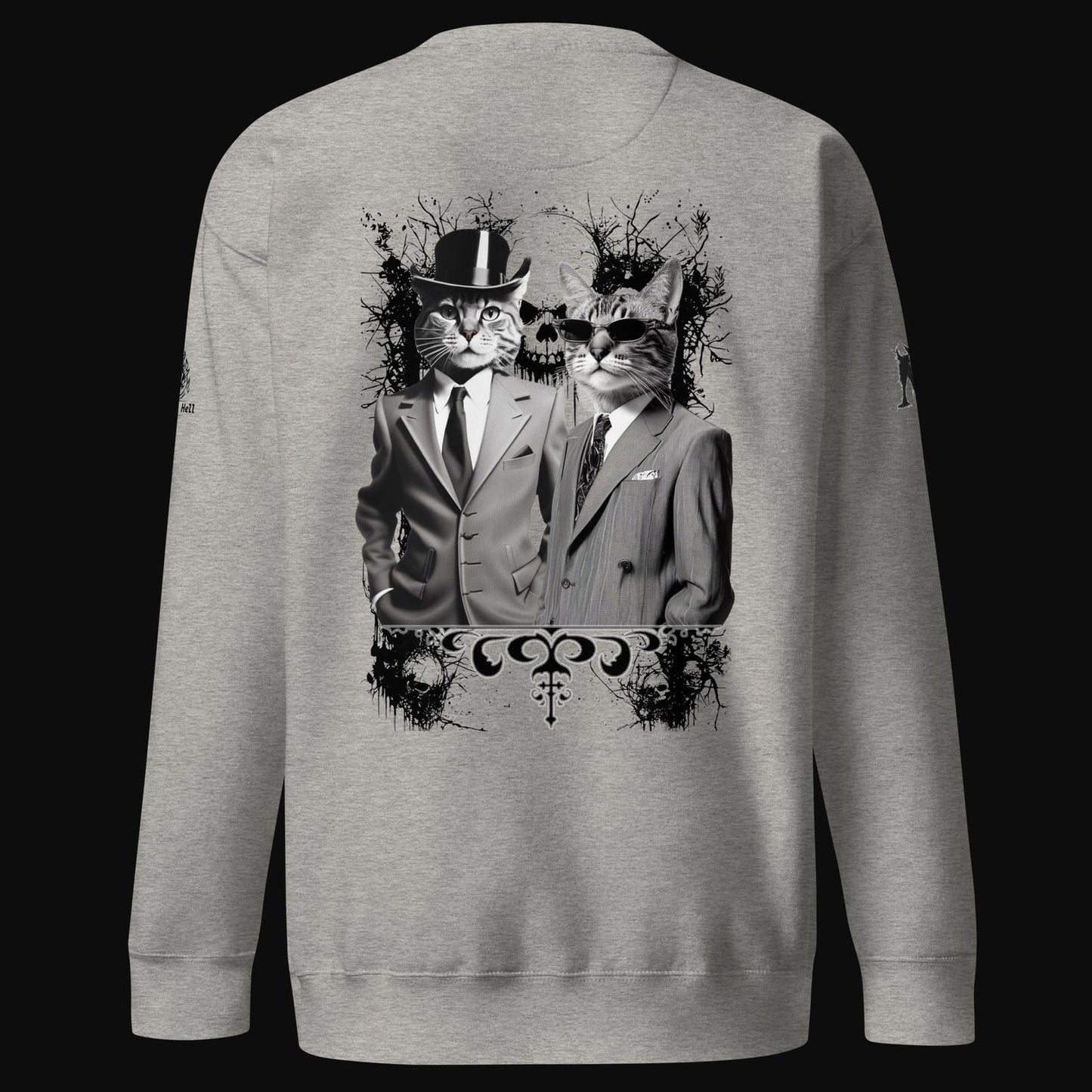 These Cats Are Dangerous Cotton Sweatshirt - Sweet As Hell Designs