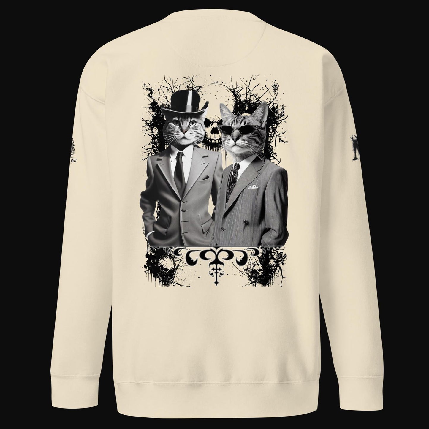 These Cats Are Dangerous Cotton Sweatshirt - Sweet As Hell Designs