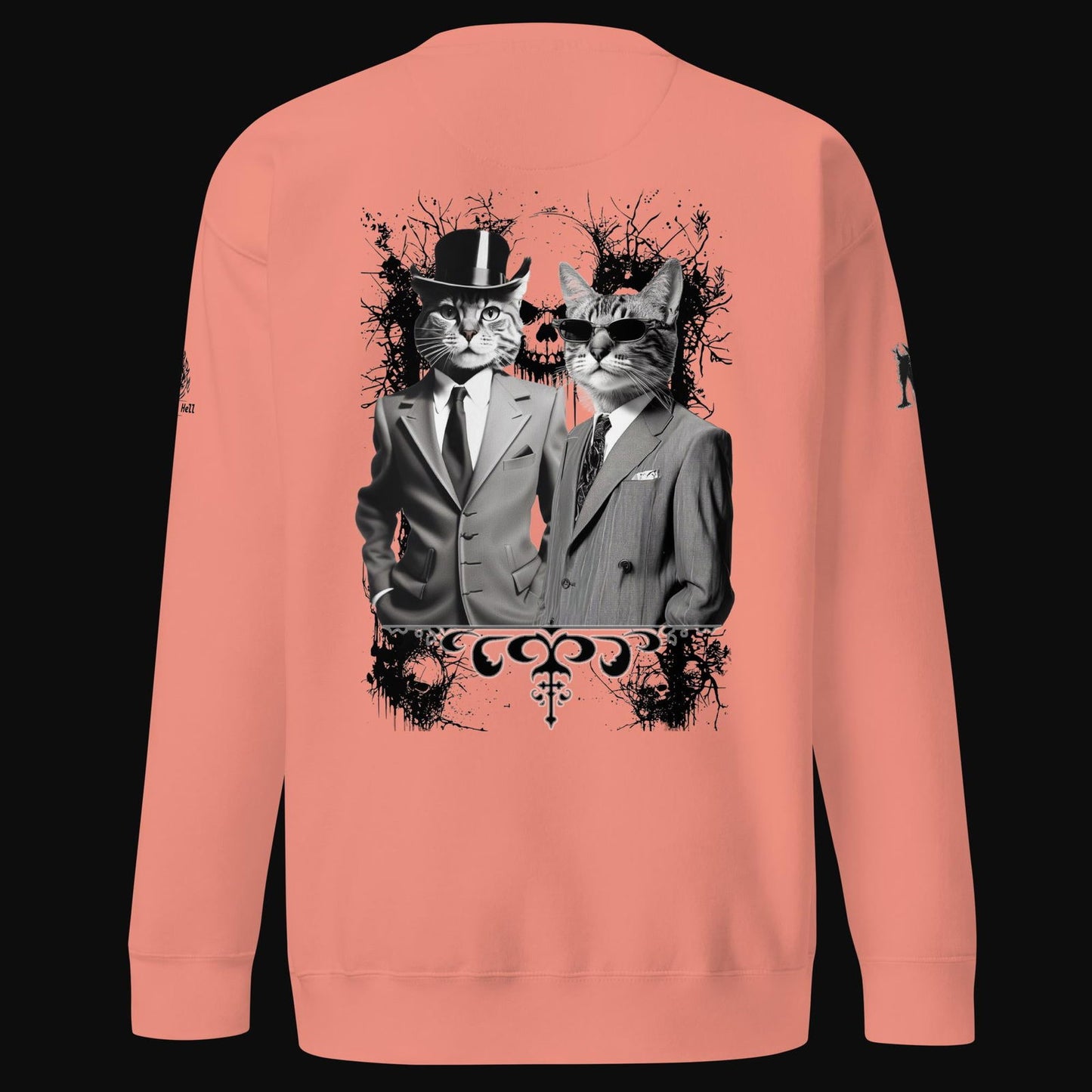 These Cats Are Dangerous Cotton Sweatshirt - Sweet As Hell Designs