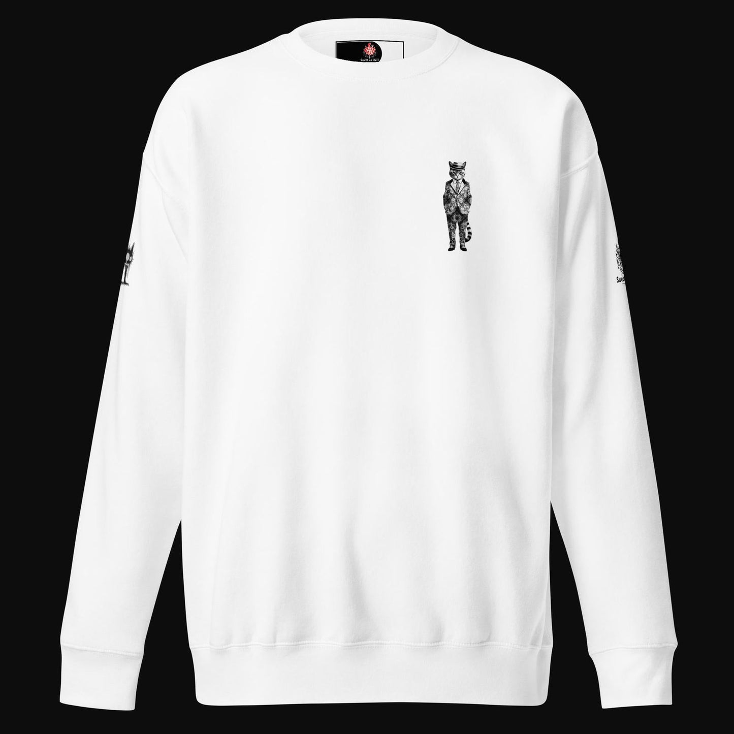 These Cats Are Dangerous Cotton Sweatshirt - Sweet As Hell Designs