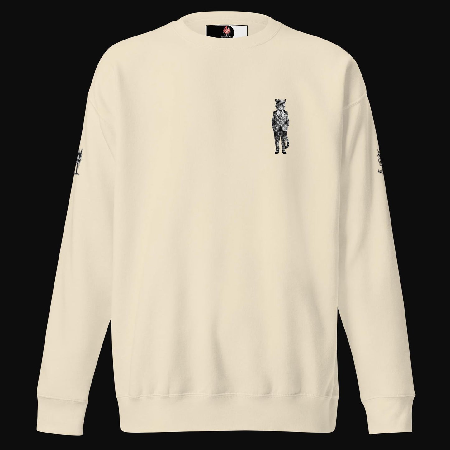 These Cats Are Dangerous Cotton Sweatshirt - Sweet As Hell Designs