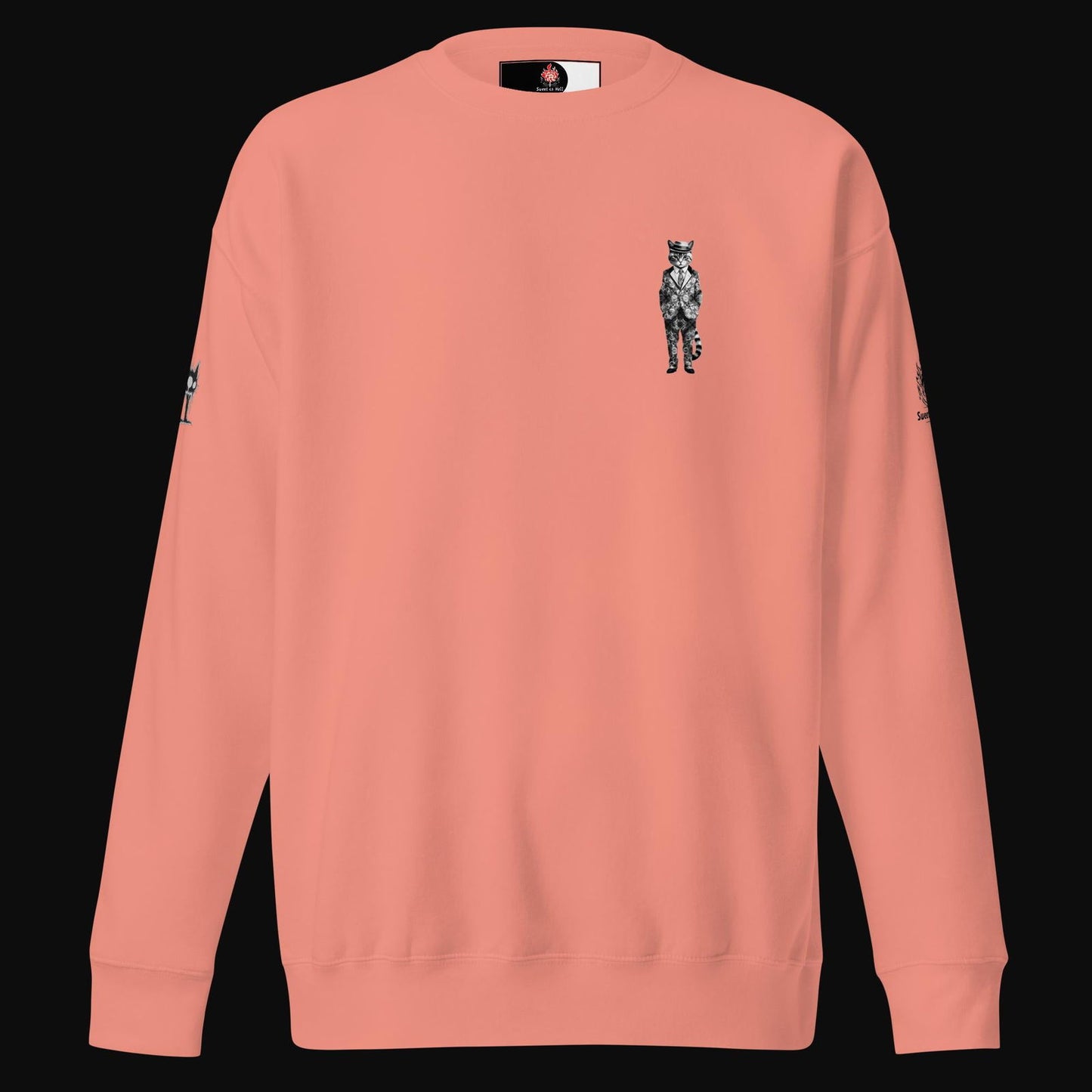 These Cats Are Dangerous Cotton Sweatshirt - Sweet As Hell Designs