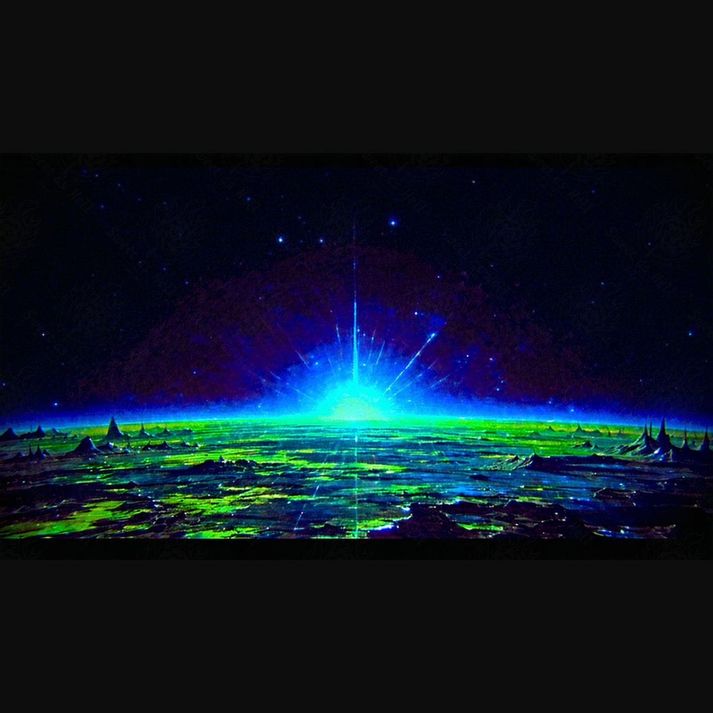 alien sunrise landscape SN3100 - Sweet As Hell Designs