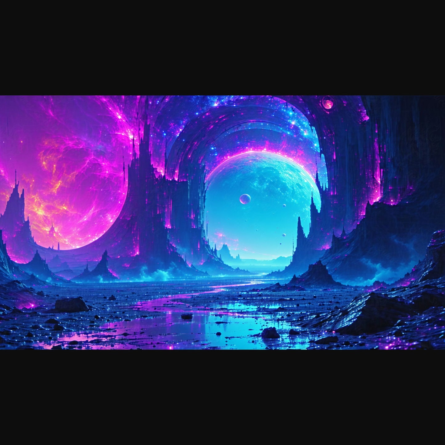 alien world landscape SN3102 - Sweet As Hell Designs