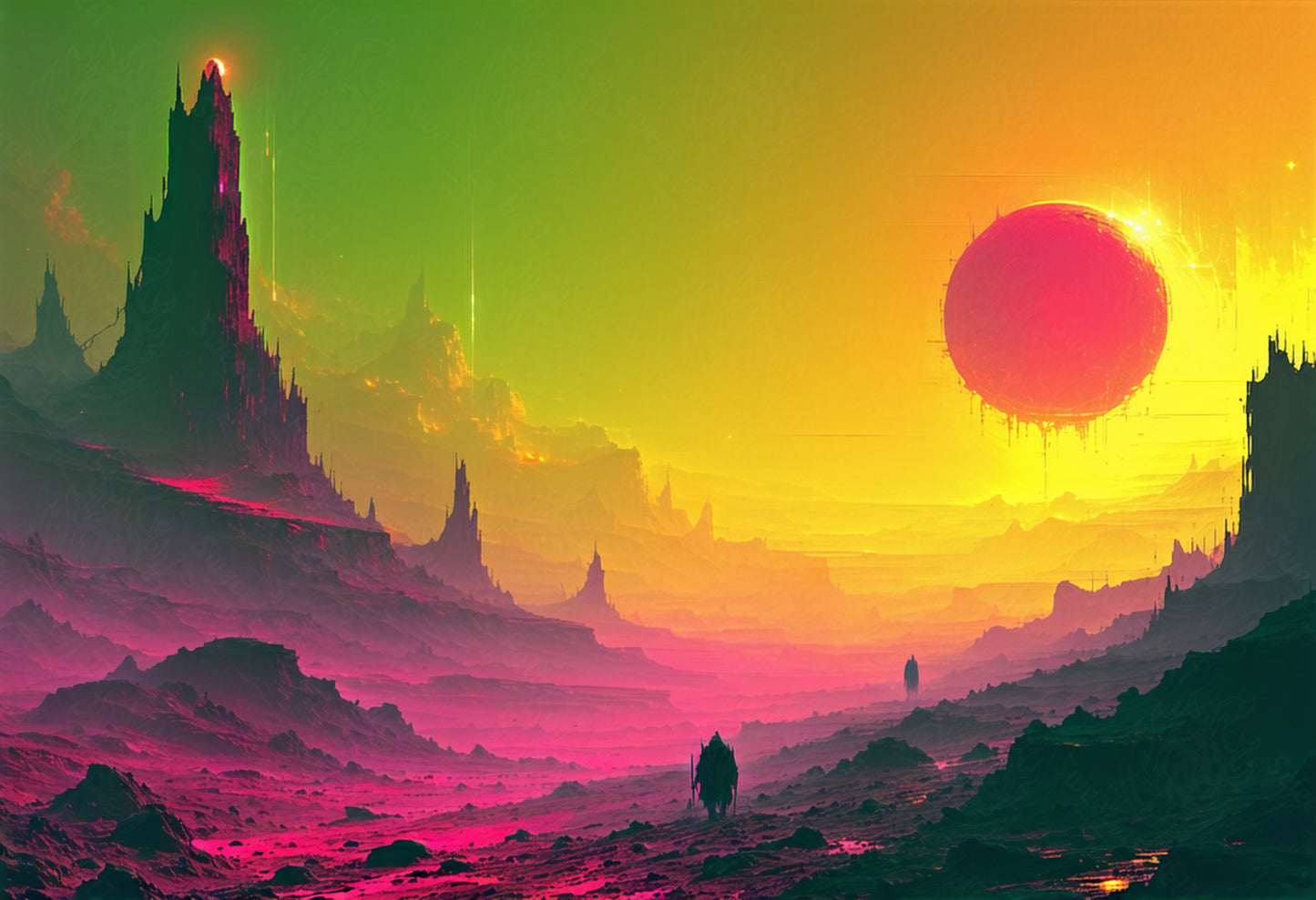 paisaje de mundo extraterrestre SN3128
