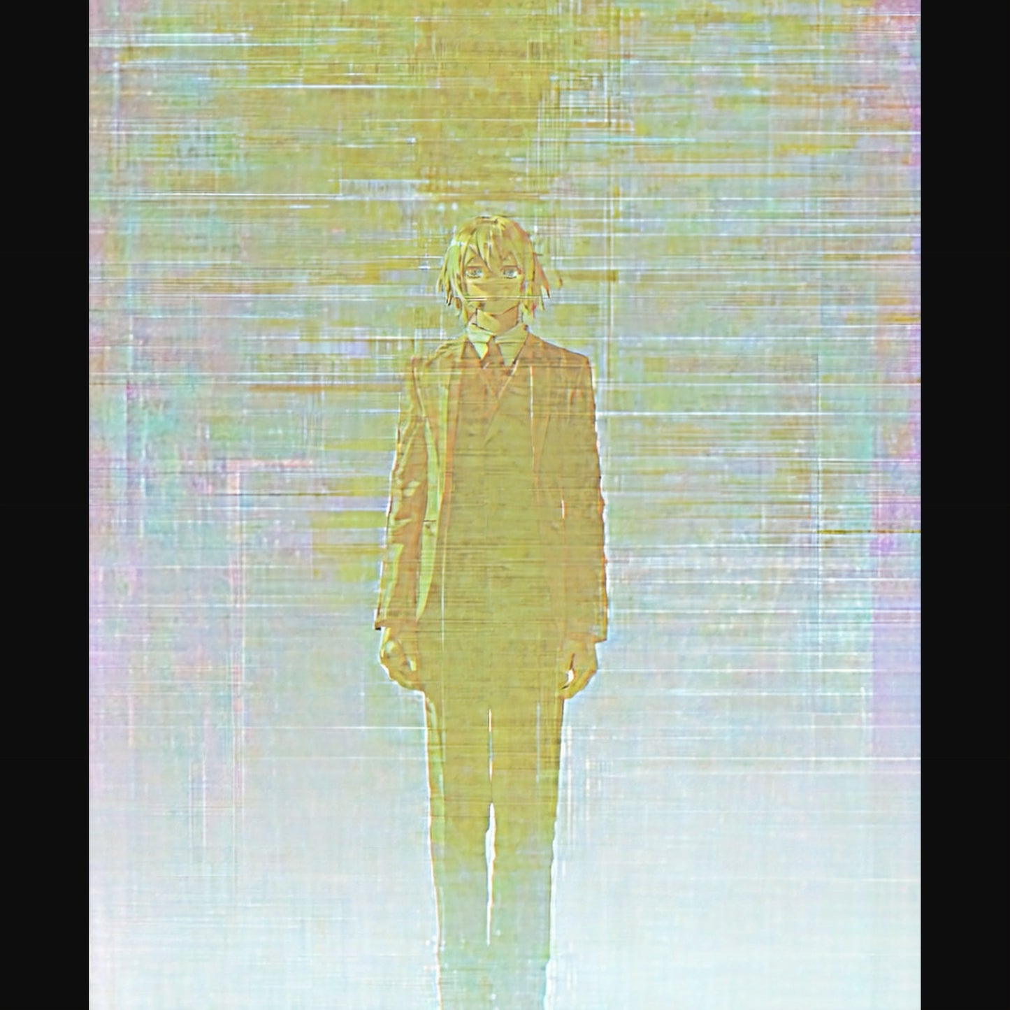 Hombre de anime con traje, error SN3129