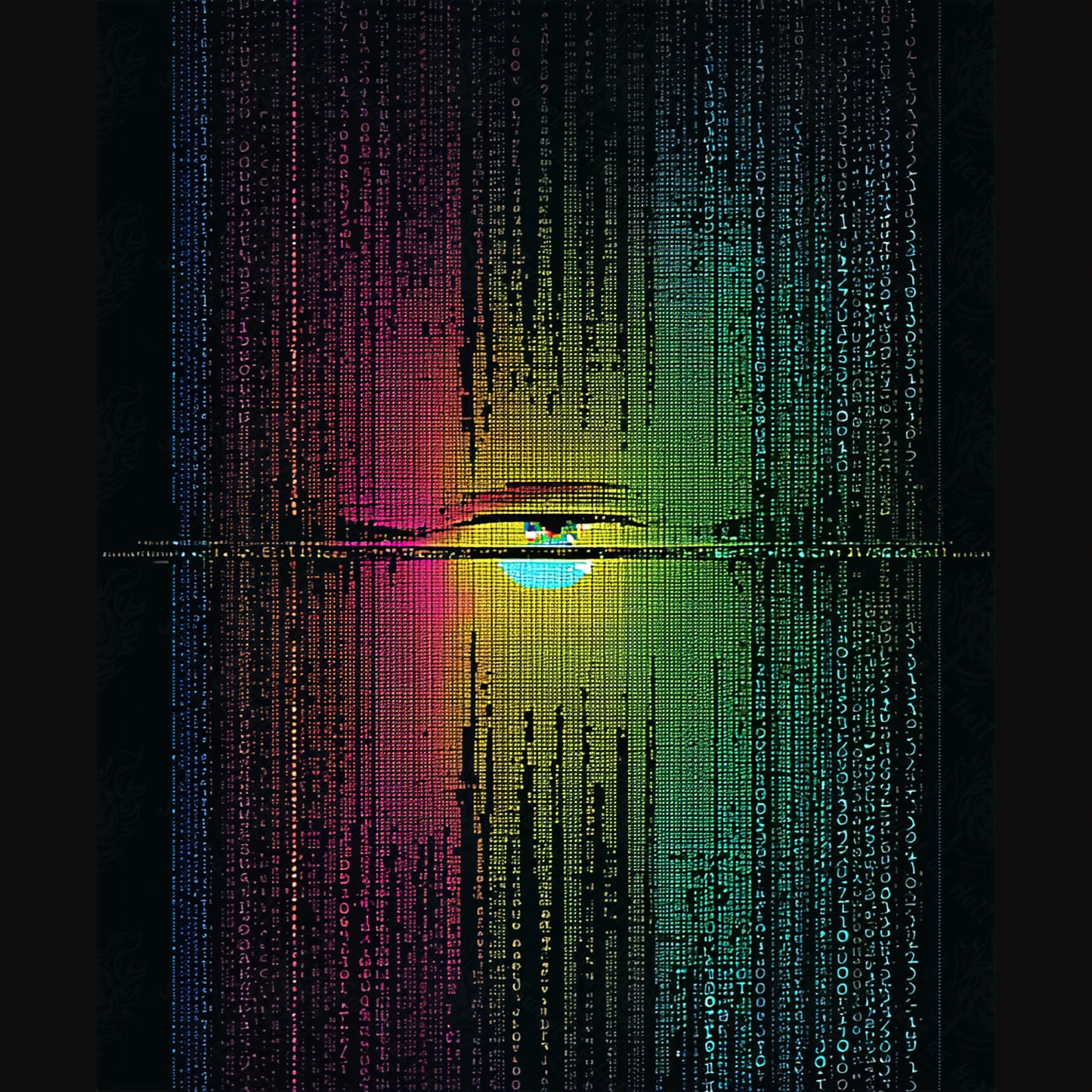 Matriz de ojos digitales lluvia SN3232