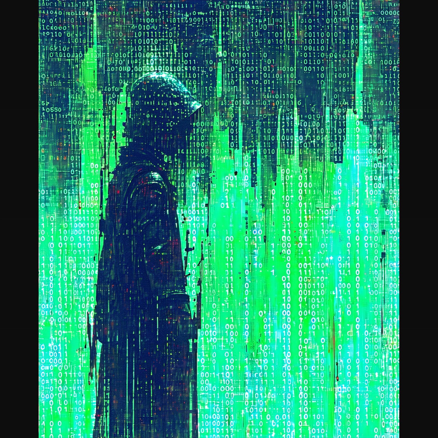 Fantasma digital en lluvia binaria SN3249