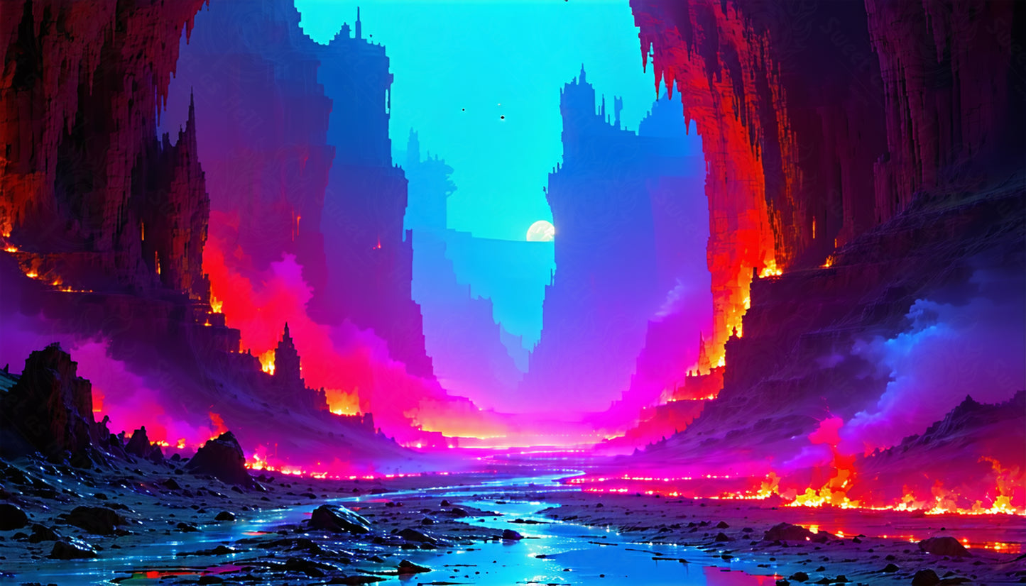 Río de fuego de fantasía SN3316