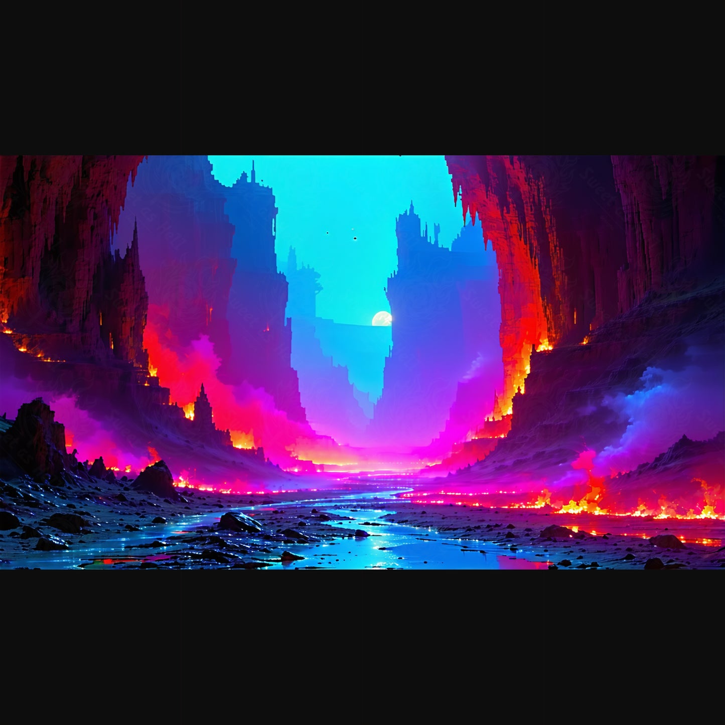 Río de fuego de fantasía SN3316