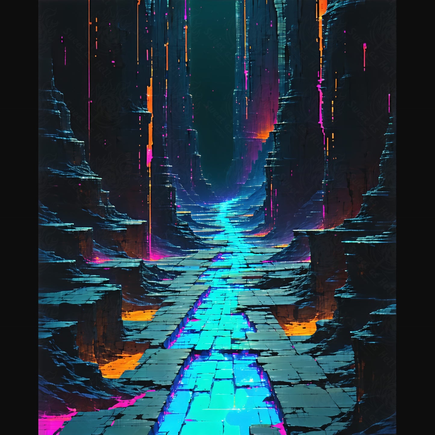 neon cityscape SN3378