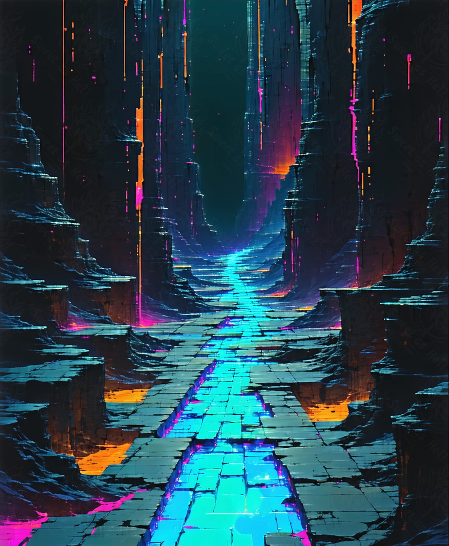 neon cityscape SN3378