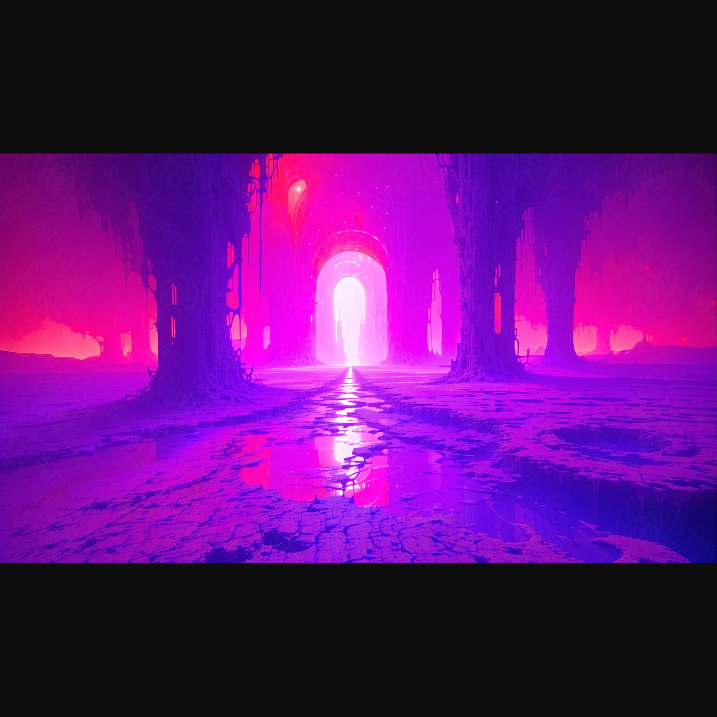 ネオンゲートウェイエイリアン風景SN3381