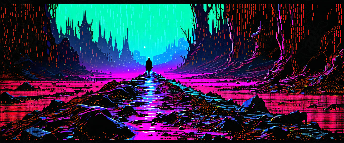 paisaje onírico pixelado SN3398