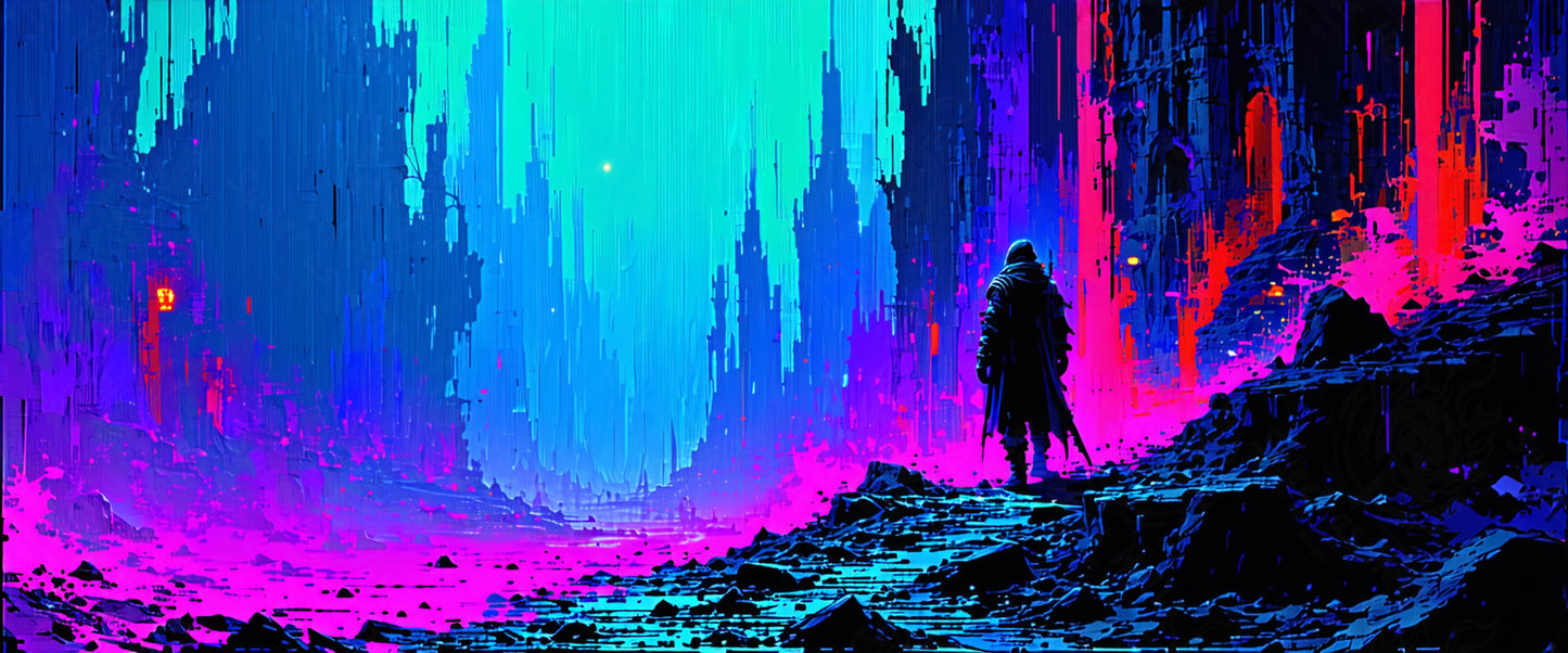 paisaje de fantasía pixelado SN3400