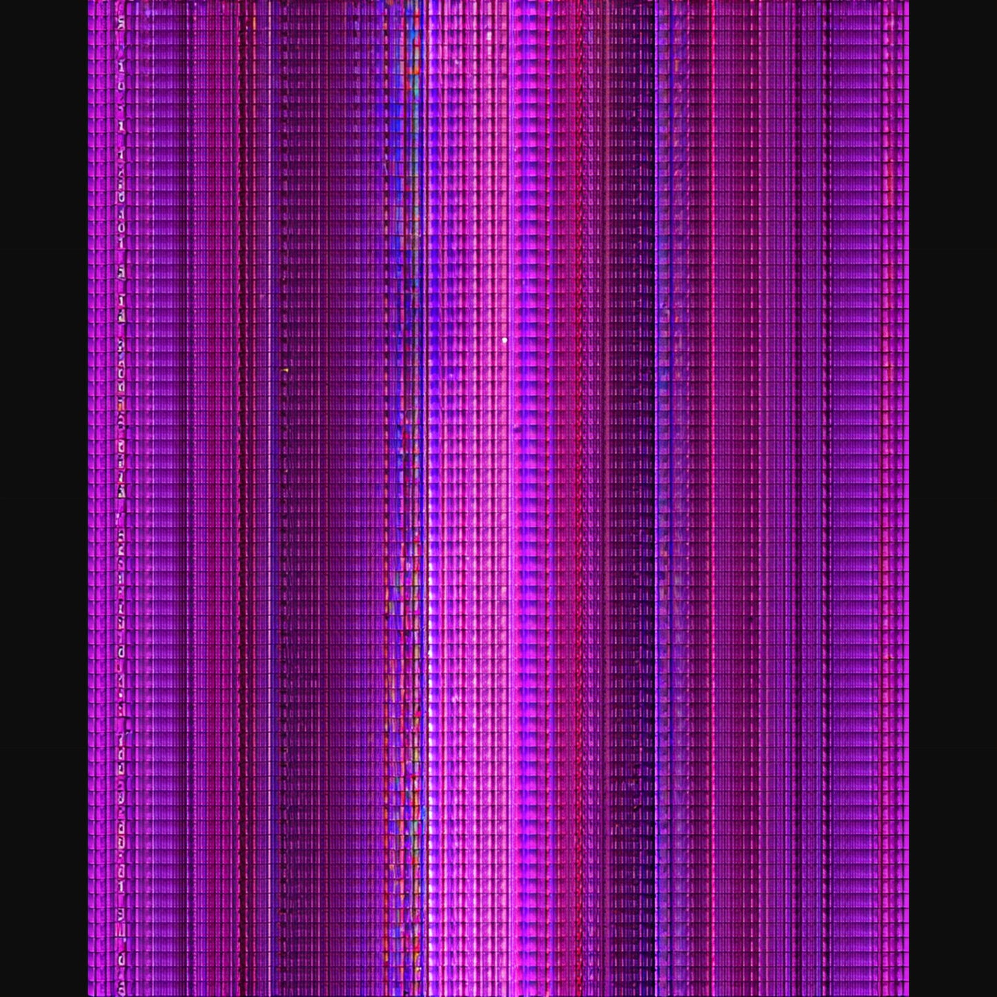 purple glitch lines SN3407