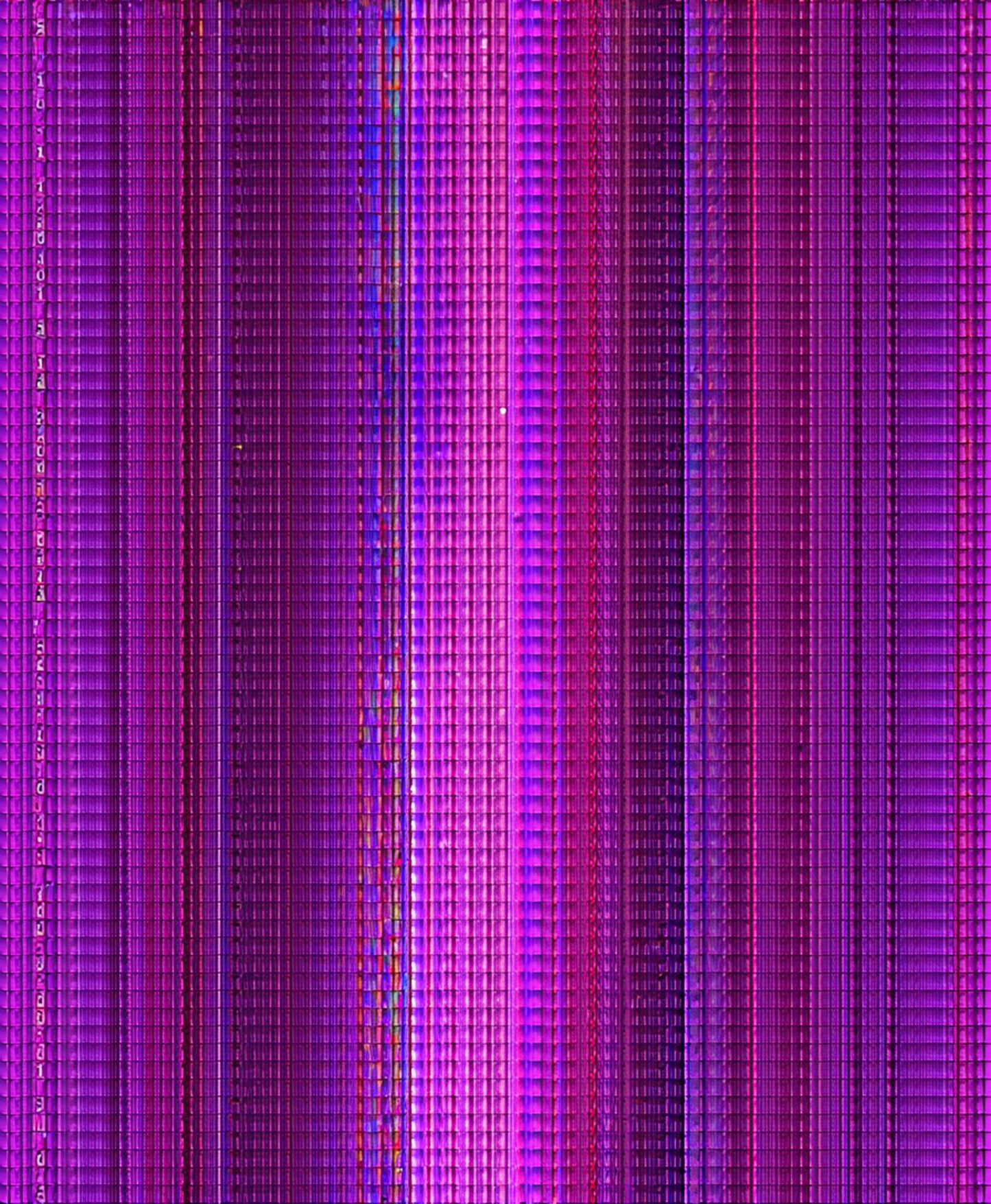 purple glitch lines SN3407