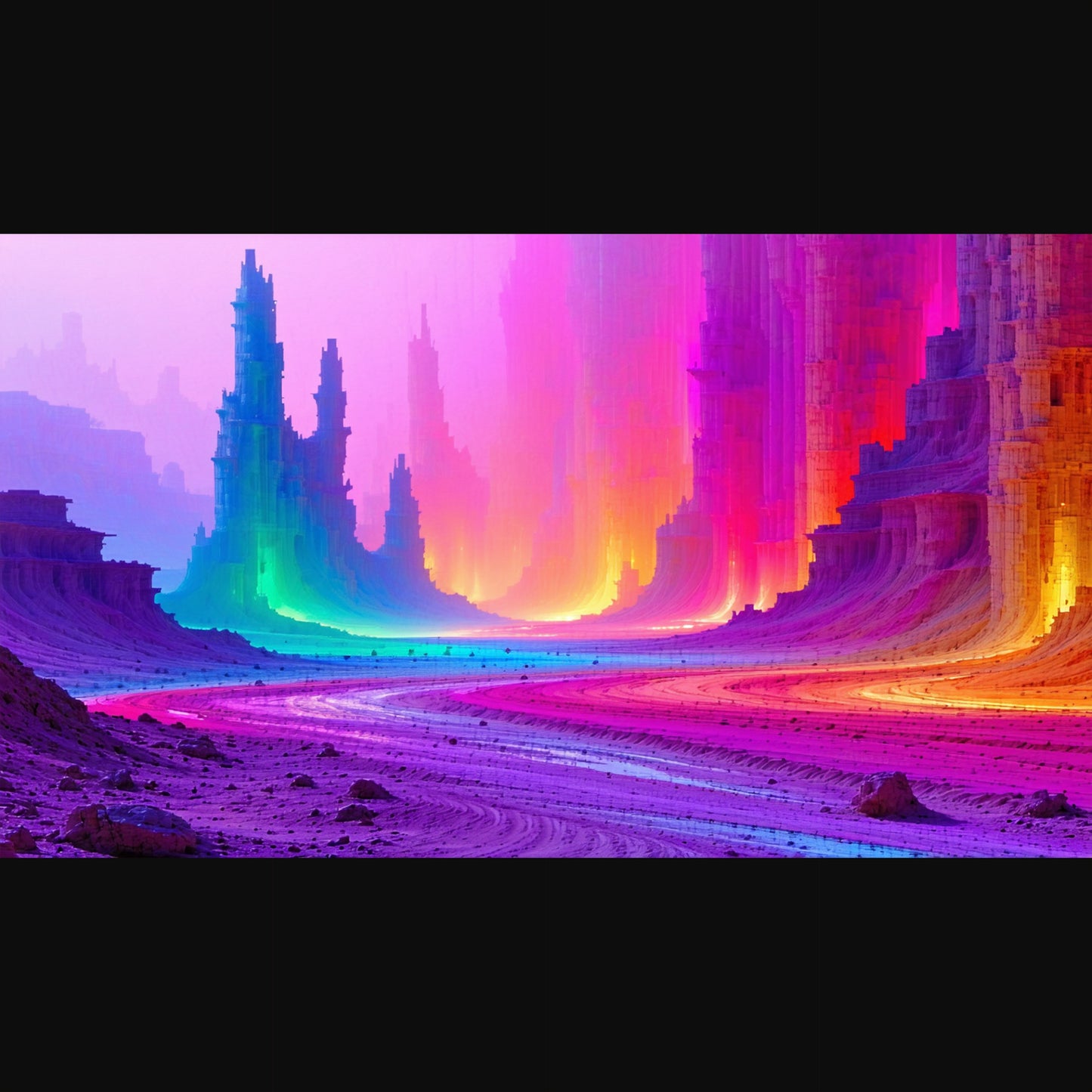 rainbow canyon landscape SN3412