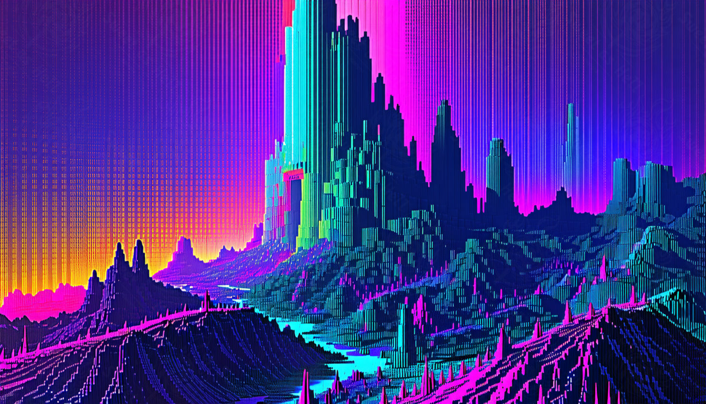 paisaje urbano de synthwave SN3426
