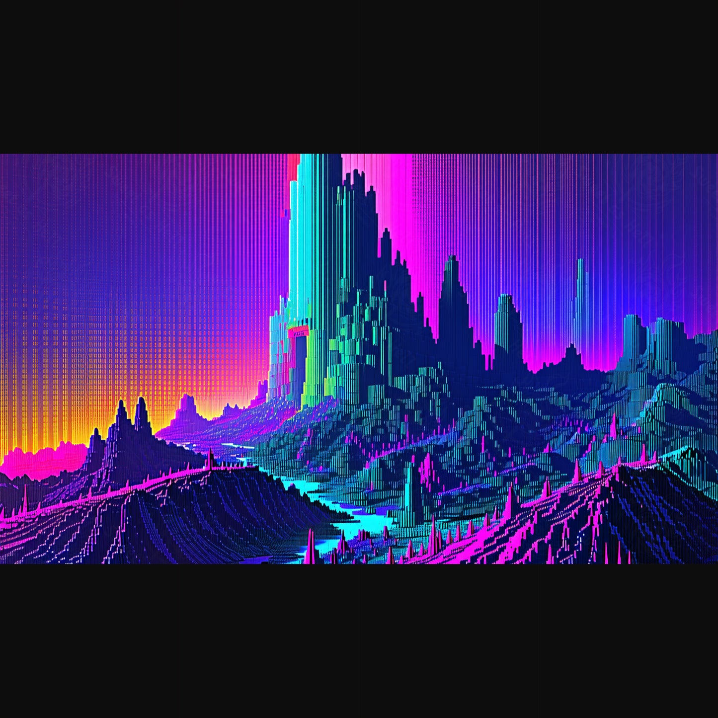 paisaje urbano de synthwave SN3426