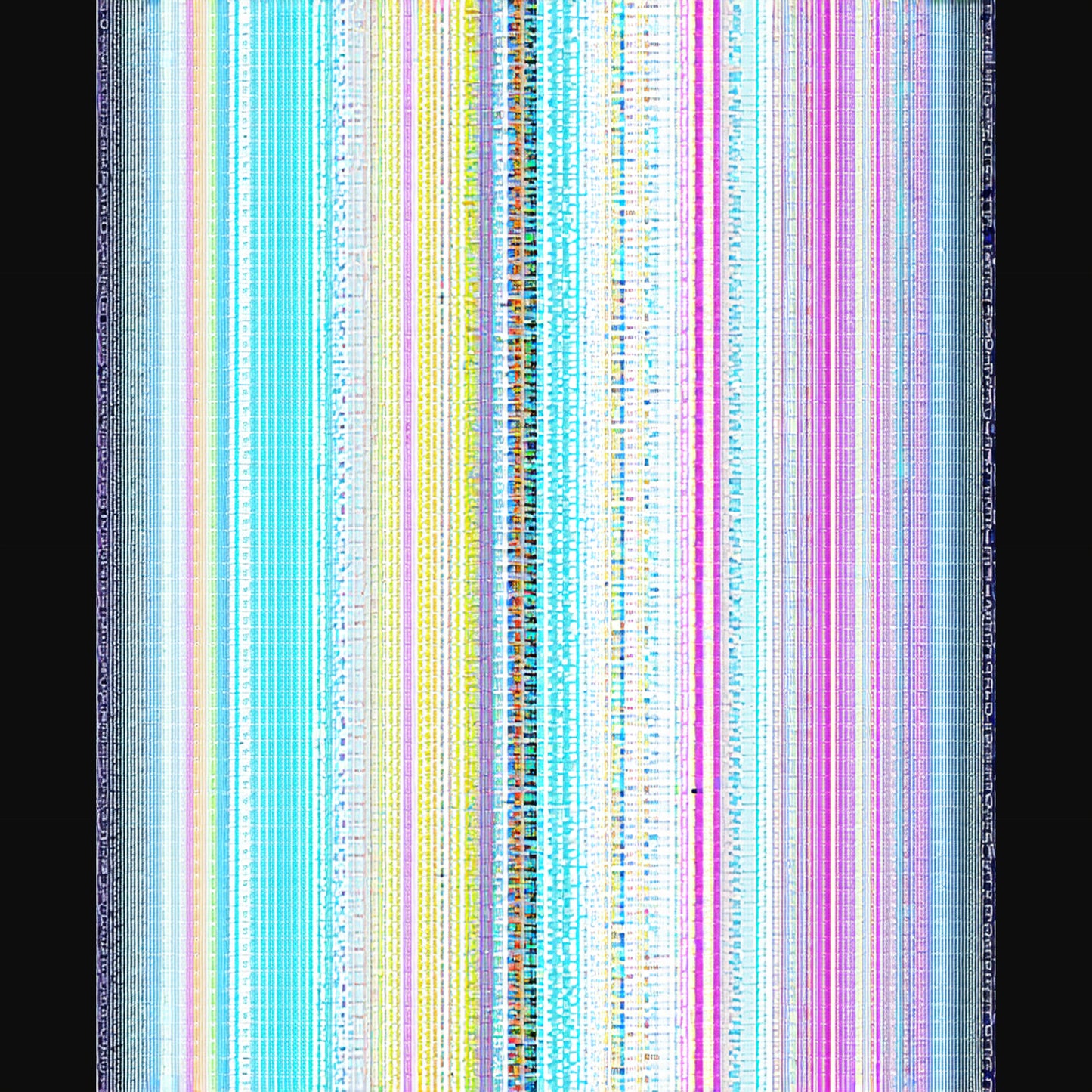 垂直グリッチアート SN3431