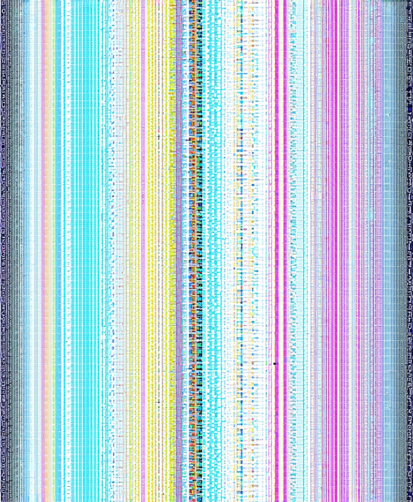 垂直グリッチアート SN3431