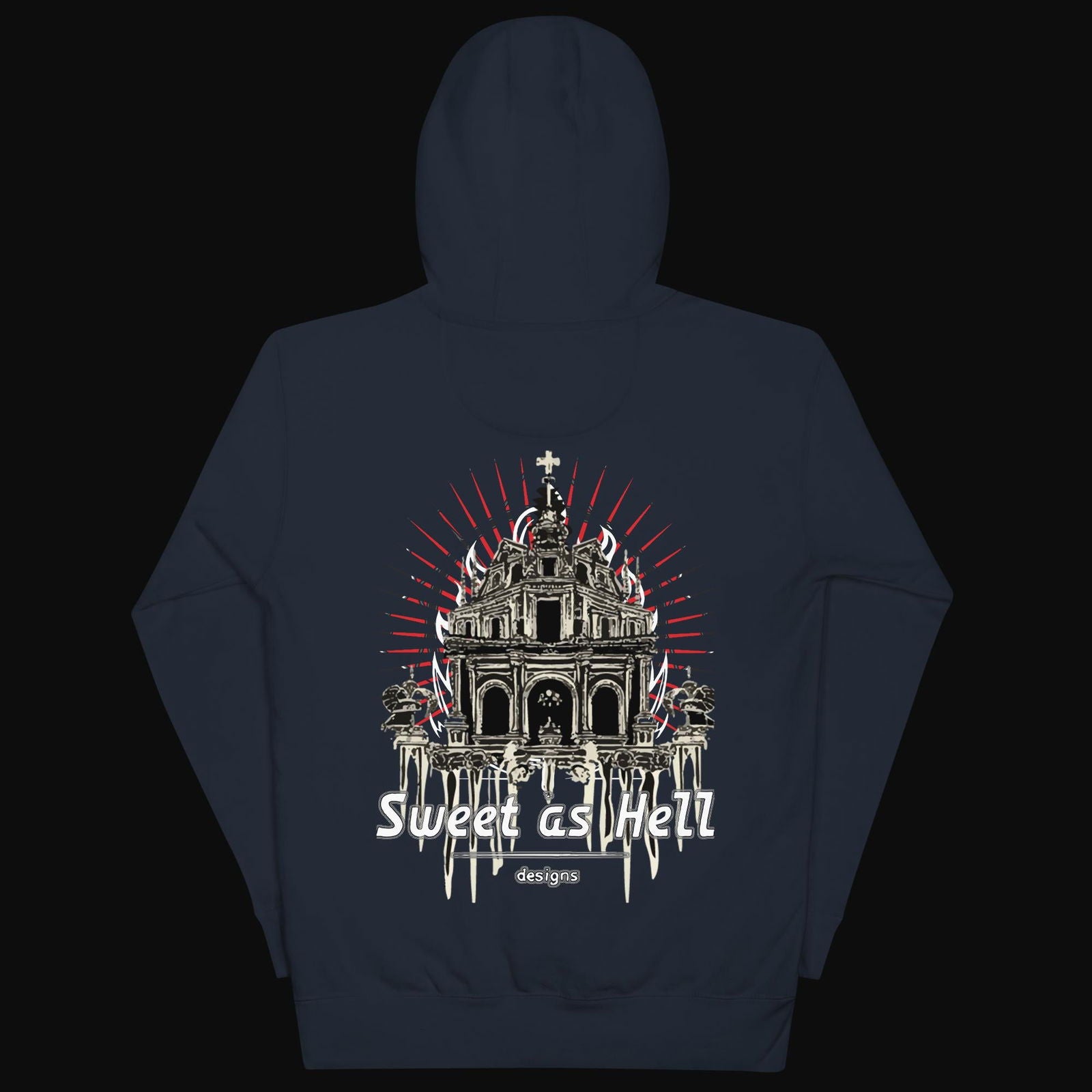 Abandoned Sanctuary Cotton Hoodie - Sweet As Hell Designs