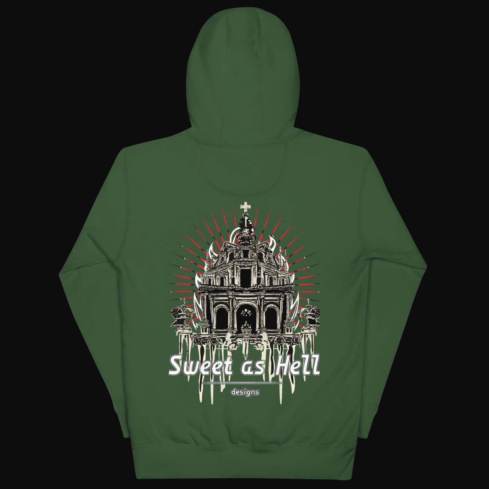 Abandoned Sanctuary Cotton Hoodie - Sweet As Hell Designs