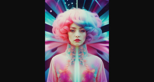 Female Fashion Portrait Photography with Holographic and Cosmic Design Elements 4 by 5 0003 SN820 - Sweet As Hell Designs