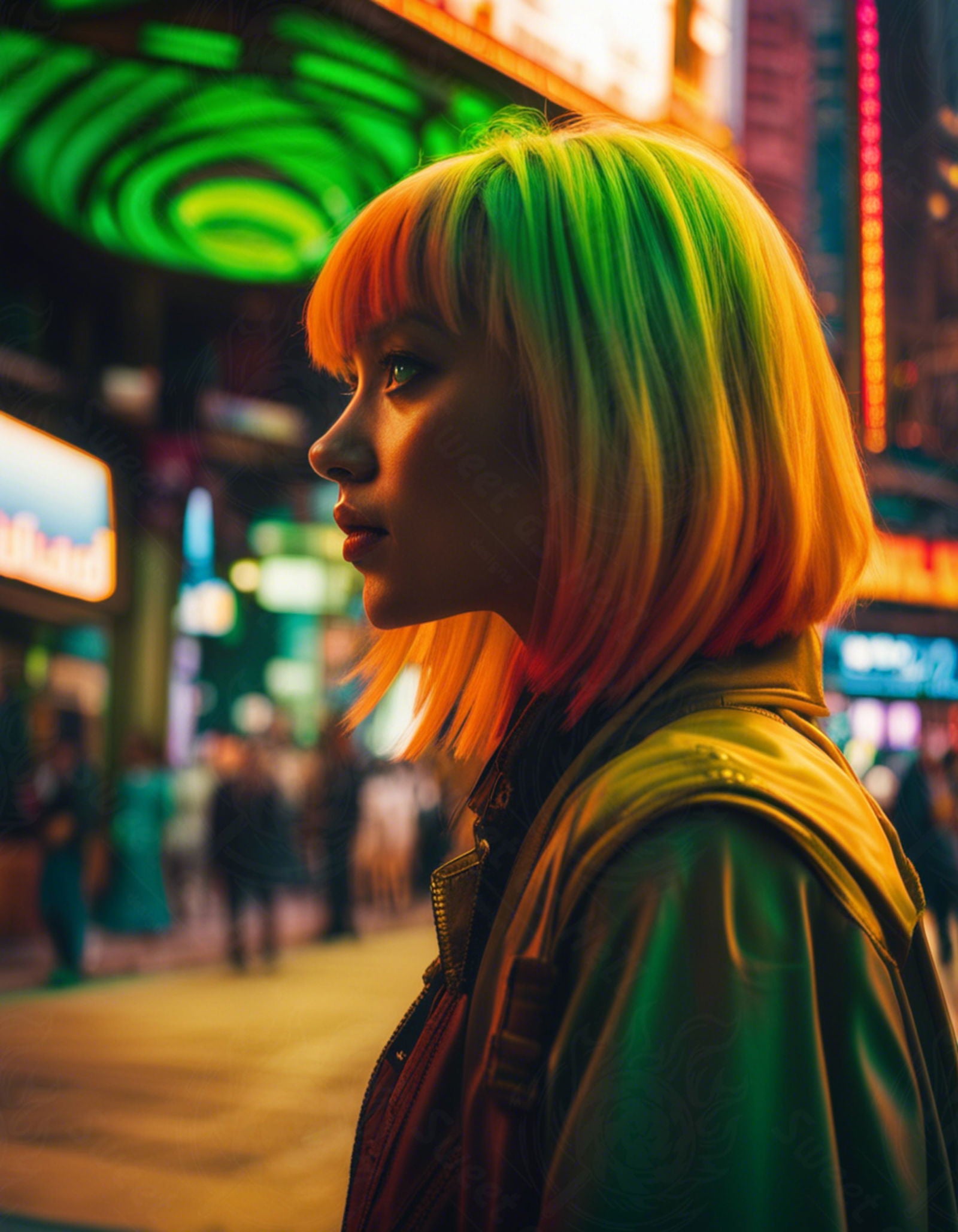 Female Portrait With A Gritty Cinematic City Background 0006 SN833 - Sweet As Hell Designs