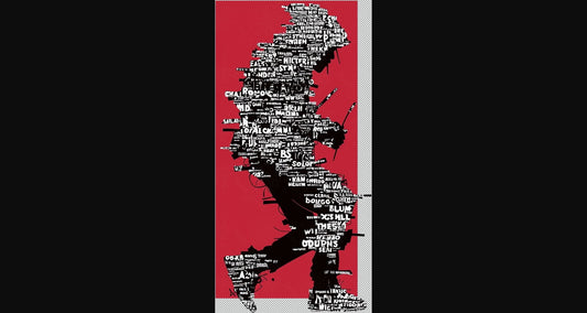 Full length Urban Character in Streetwear Composed of Overlapping Shapes and or Letters That Create Depth Texture and Movement With Transparent Background 043 SN2827 - Sweet As Hell Designs