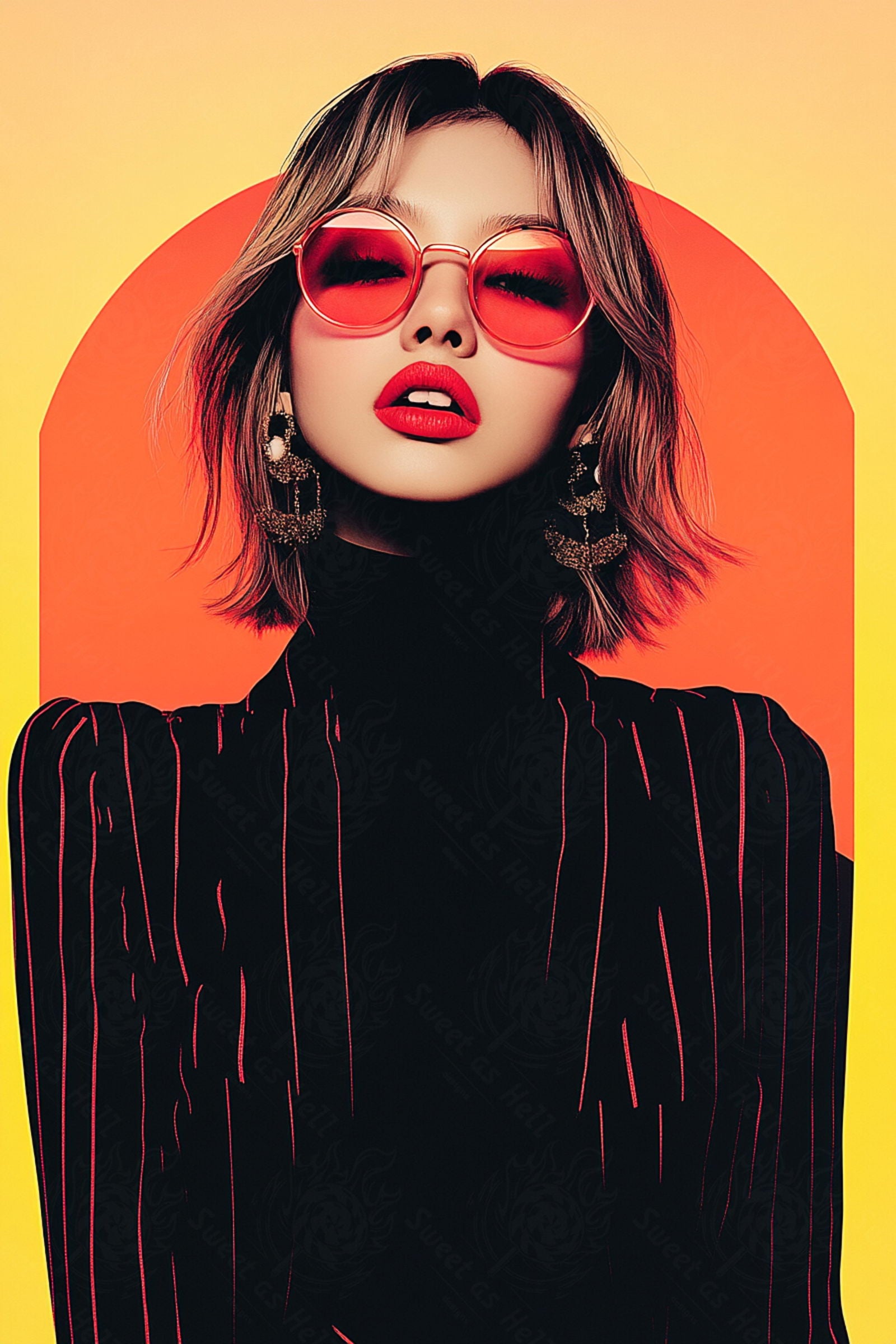 Modern Art Styled Fashion Ad Photo 02 by 03 010 SN2510 - Sweet As Hell Designs