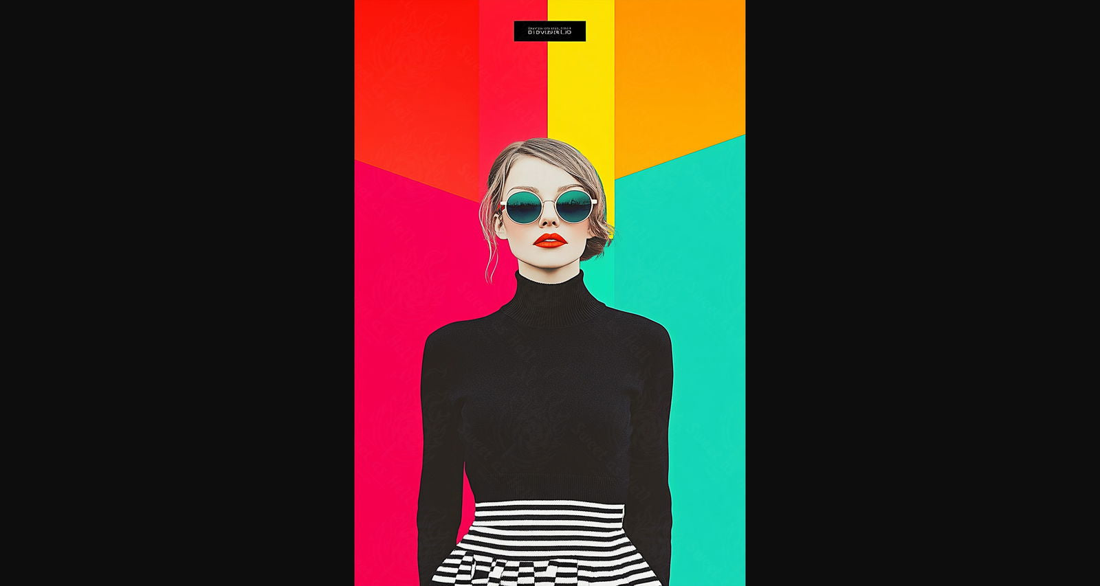 Modern Art Styled Fashion Ad Photo 02 by 03 028 SN2528 - Sweet As Hell Designs