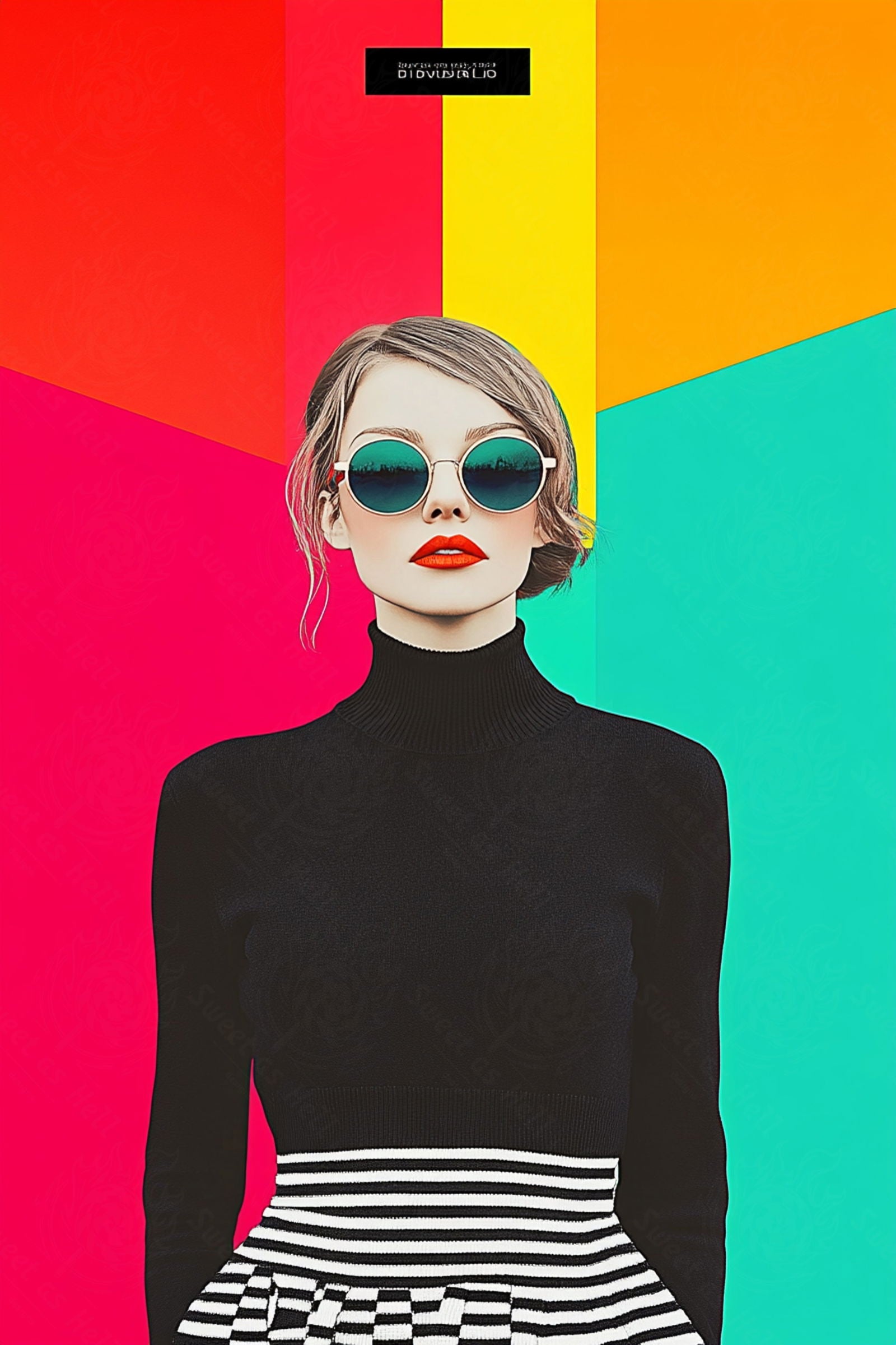 Modern Art Styled Fashion Ad Photo 02 by 03 028 SN2528 - Sweet As Hell Designs