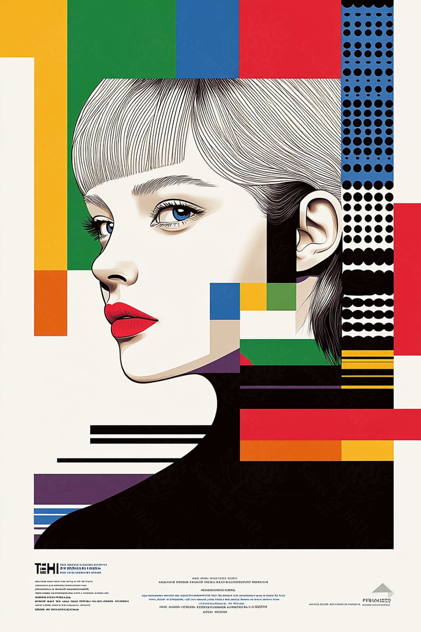 Modern Art Styled Fashion Ad Photo 02 by 03 037 SN2537 - Sweet As Hell Designs