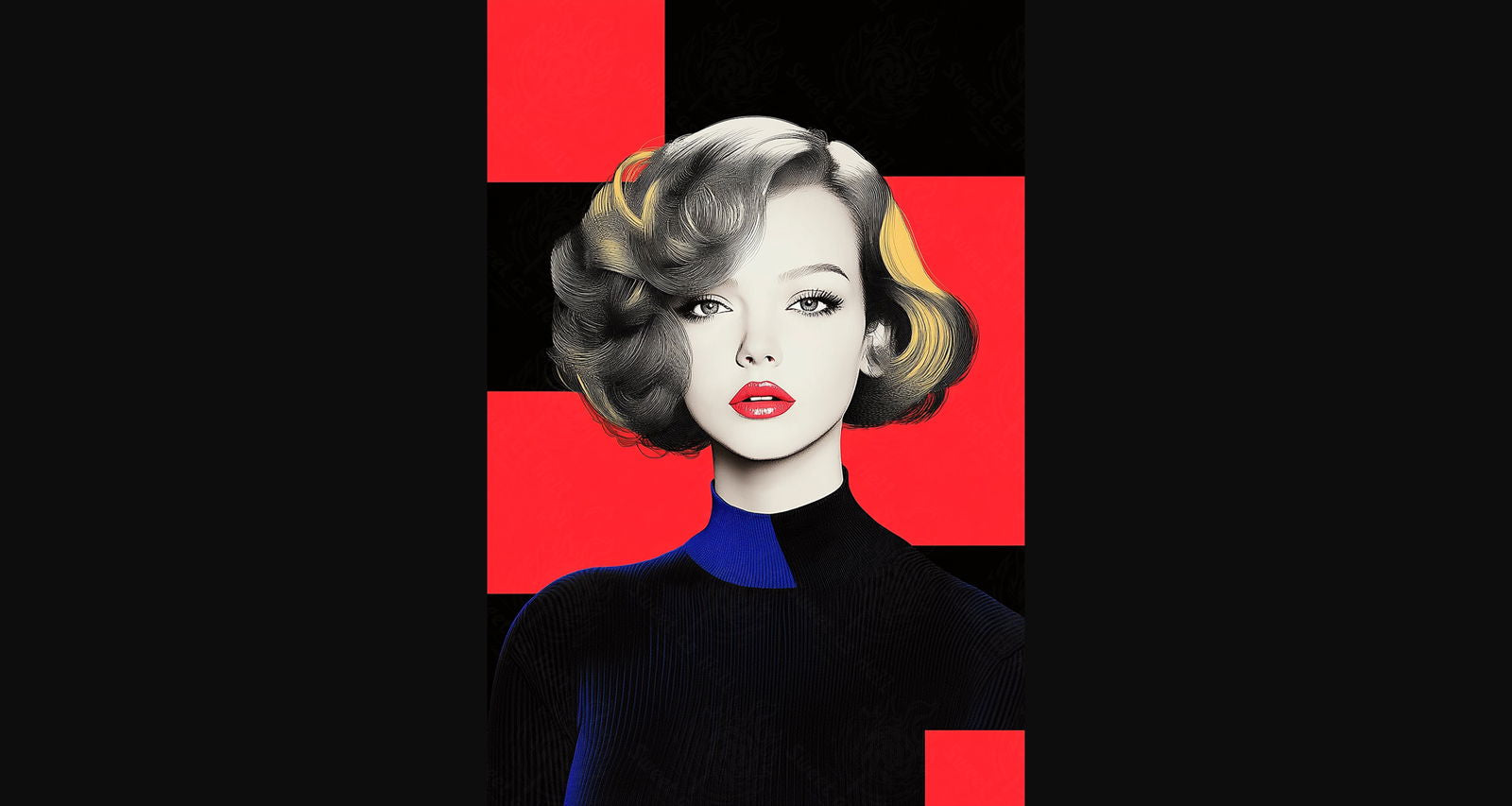 Modern Art Styled Fashion Ad Photo 02 by 03 061 SN2561 - Sweet As Hell Designs