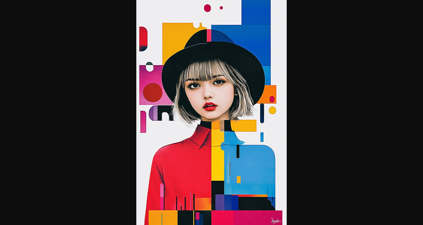 Modern Art Styled Fashion Ad Photo 02 by 03 065 SN2565 - Sweet As Hell Designs