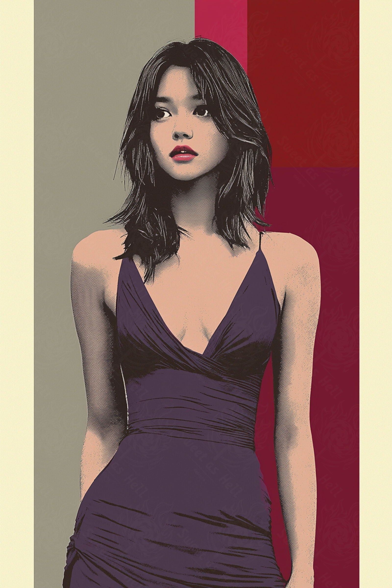 Modern Art Styled Fashion Ad Photo 02 by 03 071 SN2571 - Sweet As Hell Designs