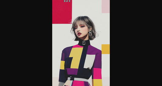 Modern Art Styled Fashion Ad Photo 02 by 03 072 SN2572 - Sweet As Hell Designs