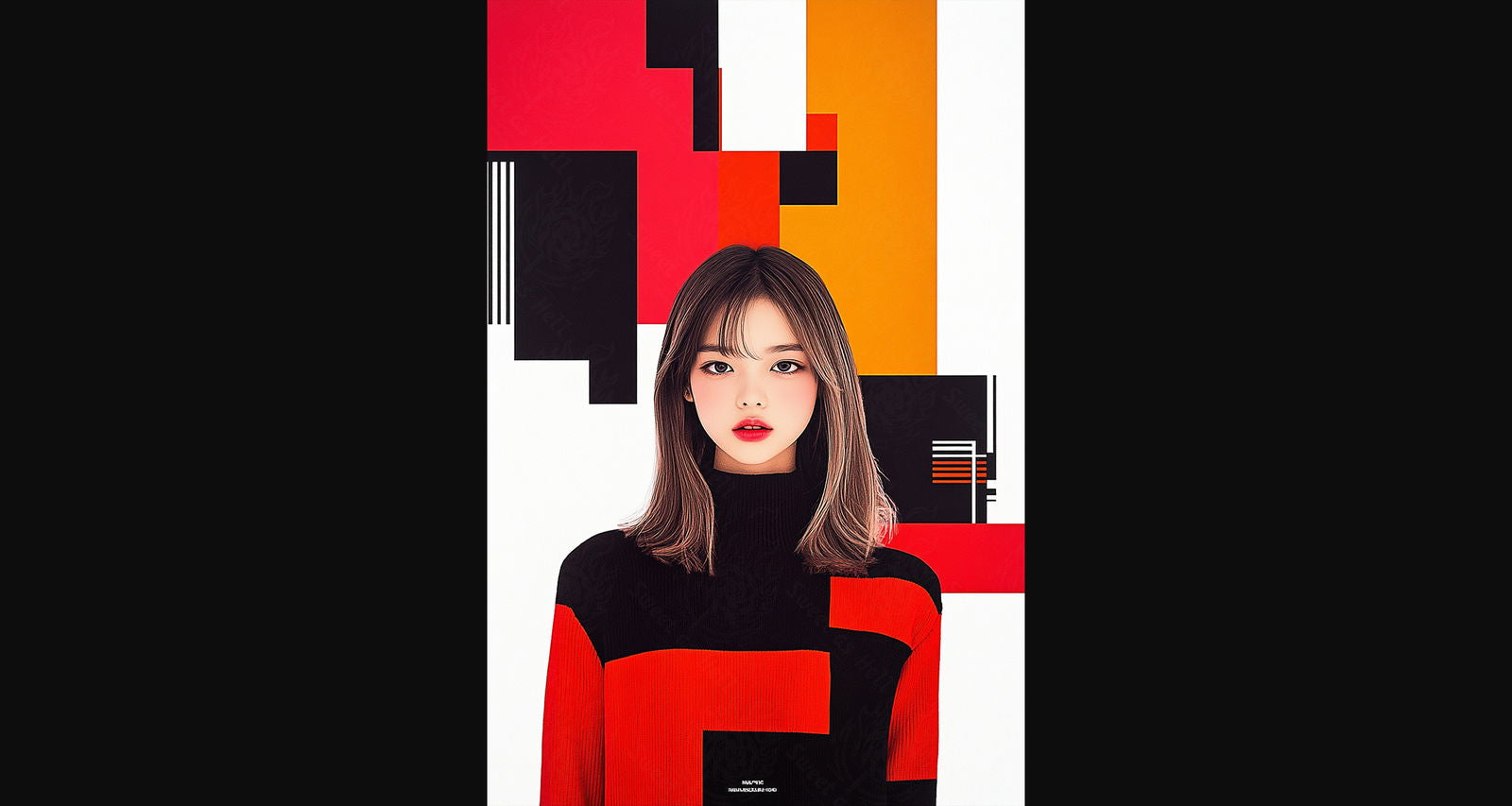 Modern Art Styled Fashion Ad Photo 02 by 03 088 SN2588 - Sweet As Hell Designs
